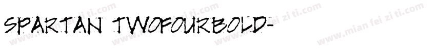 Spartan TwoFourBold字体转换